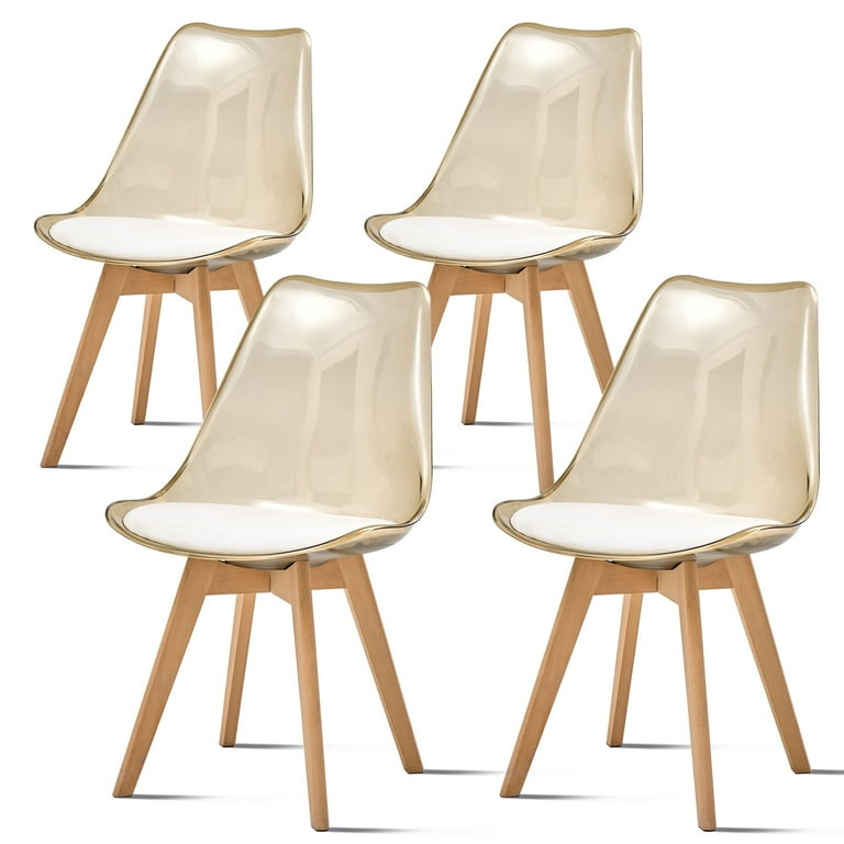 HJhomeheart Dining Room Chairs Set of 4, Modern Clear Acrylic