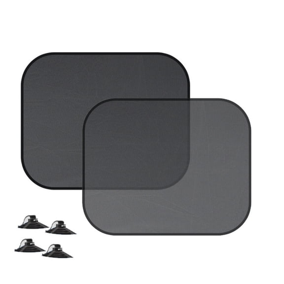 HJuyYuah 2 Pack Static Cling Car Side Window Shade, Mesh UV Block for Rear and Side Windows, Protects from Sun Glare