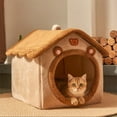 thumbnail image 1 of HJuyYuah Indoor Soft Dog House, Foldable Warm Kennel Bed for Small Medium Dogs Cats Removable, 1 of 9