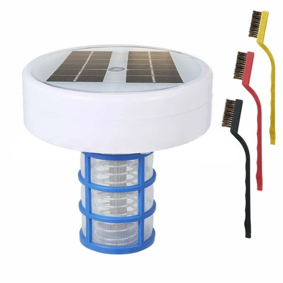 HJuyYuah Solar Pool Ionizer Water Purifier, Floating Copper Anode Generator for Swimming Pool, Chemical Free Cleaner for Above Ground