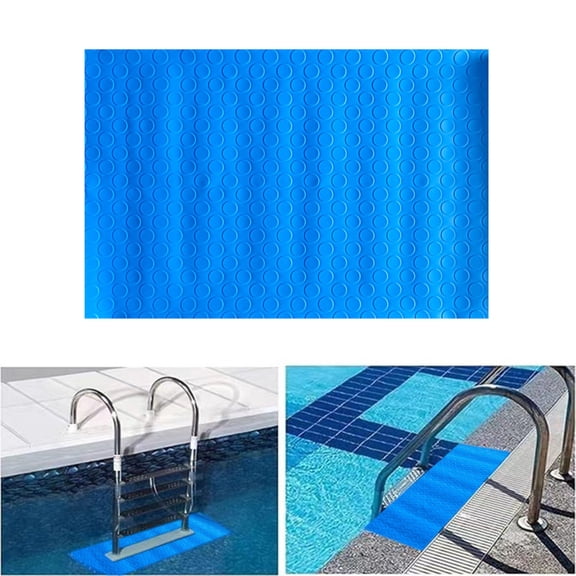 HJuyYuah Swimming Pool Anti Slip Mat, Copper Coin Pattern Floor Mat for Poolside, Water Absorbent Non Slip Pad for Wet Areas