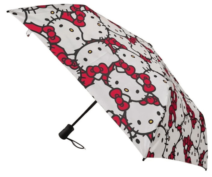 Hello Kitty 6 Panel Telescopic Umbrella with Auto Open Button