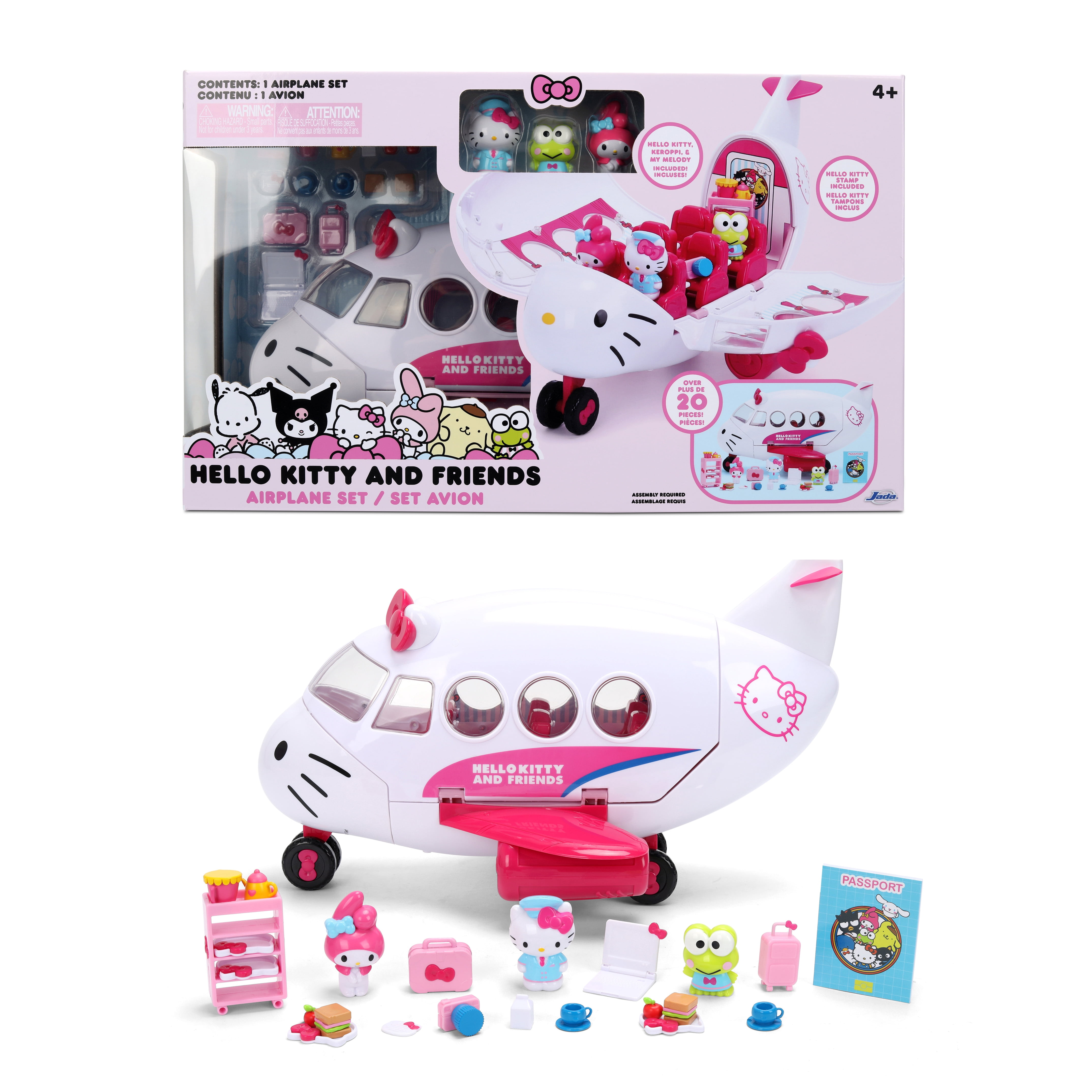 ハローキティ エアラインプレイセット/販売地域米国限定 サンリオUSA正規許諾品 Jada Sanrio Hello Kitty and Friends – Hello Kitty Airline Play Set