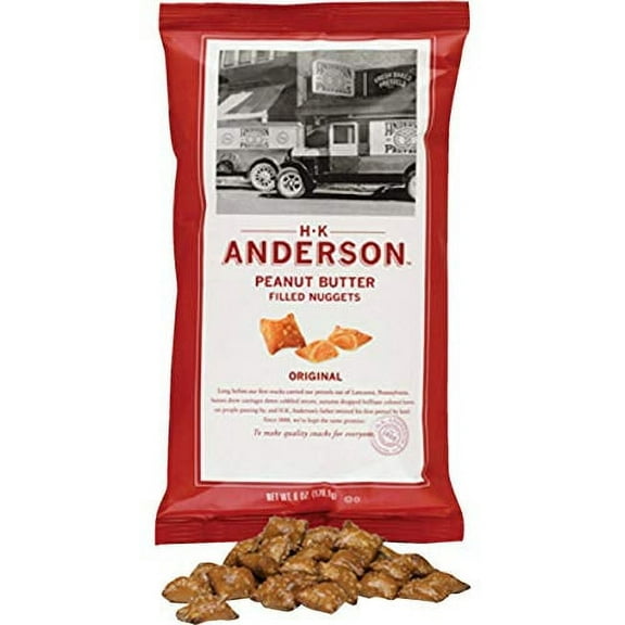 HK Anderson 5 oz. Peanut Butter Filled Pretzel Nuggets (Case of 12)