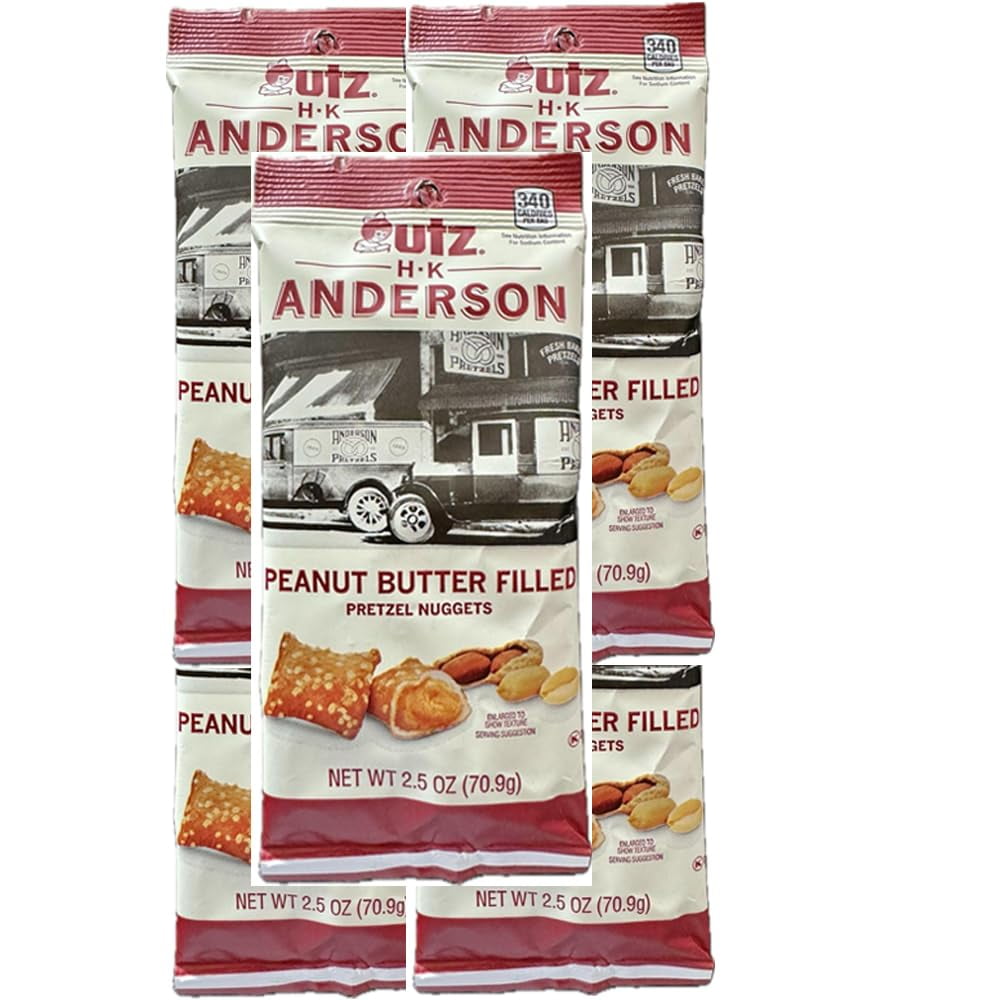 HK Anderson Peanut Butter AIF4 Filled Pretzel Nuggets 2.5 oz Bulk
