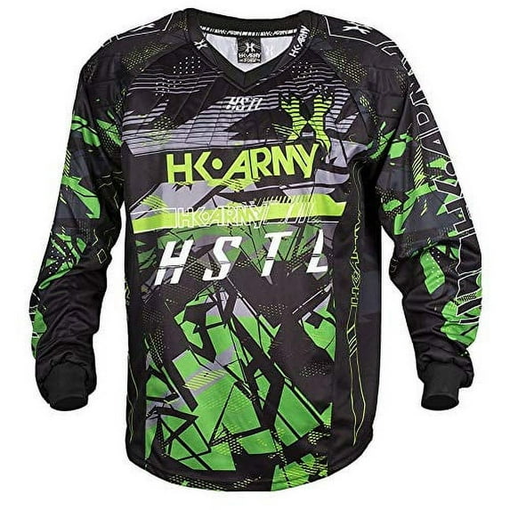 HK Army HSTL Line Padded Paintball Jersey - Slime / Medium