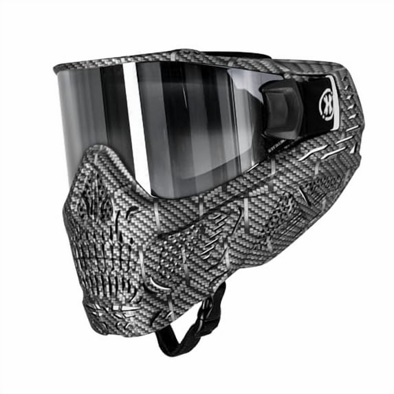 HK Army HSTL Skull Paintball Goggle/Airsoft Mask (Machine Silver, Chrome)