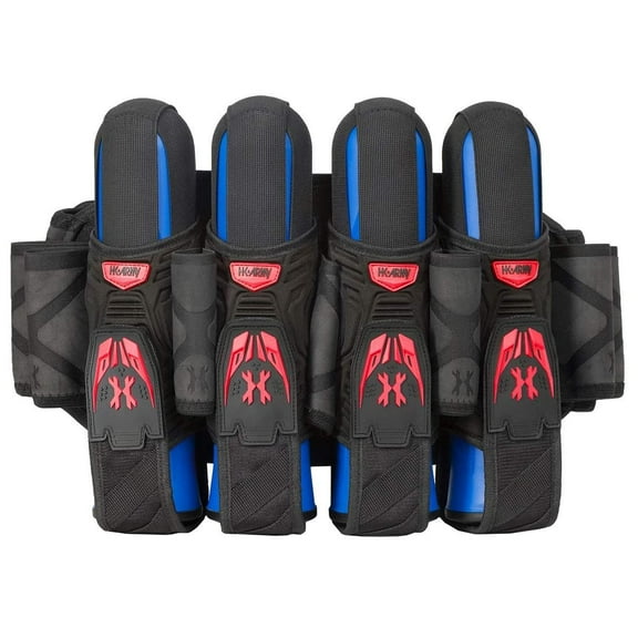 HK Army Magtek Paintball Harness Pod Pack 3+2 - Black/Red