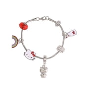 Sanrio Hello Kitty Girls Bead Charm Bracelet with Vibrant Colors