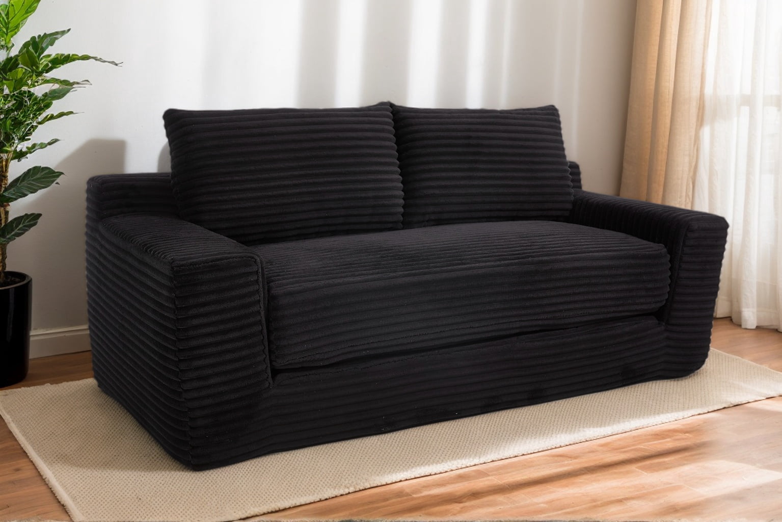 HK DONEXT Loveseat Sofa Bed with Memory Foam &amp; Steel Frame ...