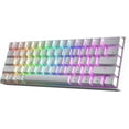 thumbnail image 1 of HK GAMING GK61 SE 60% | Mechanical Gaming Keyboard | 61 Keys Multi Color RGB LED Backlit for PC / Mac Gamer | ANSI US American Layout ( White , Mechanical Speed Yellow ), 1 of 7