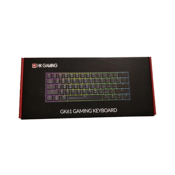 HK Gaming GK61 Mechanical Gaming Keyboard - 61 Keys Multi Color RGB Illuminated