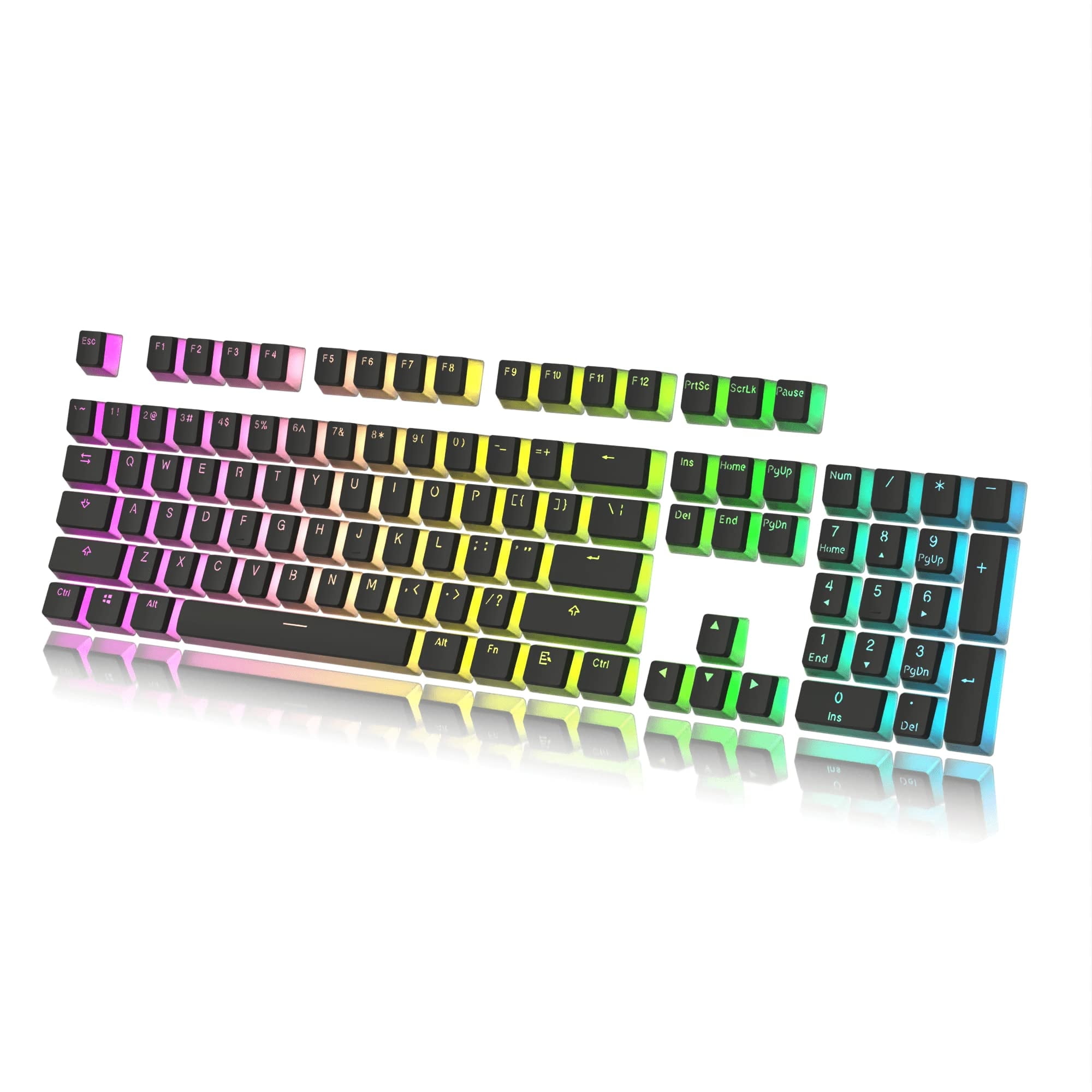 HK Gaming Pudding Keycaps Set