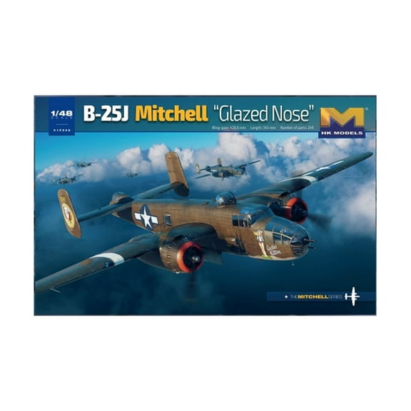 HK Models Hong Kong Models B-25J Mitchell "Glazed Nose" Bomber New