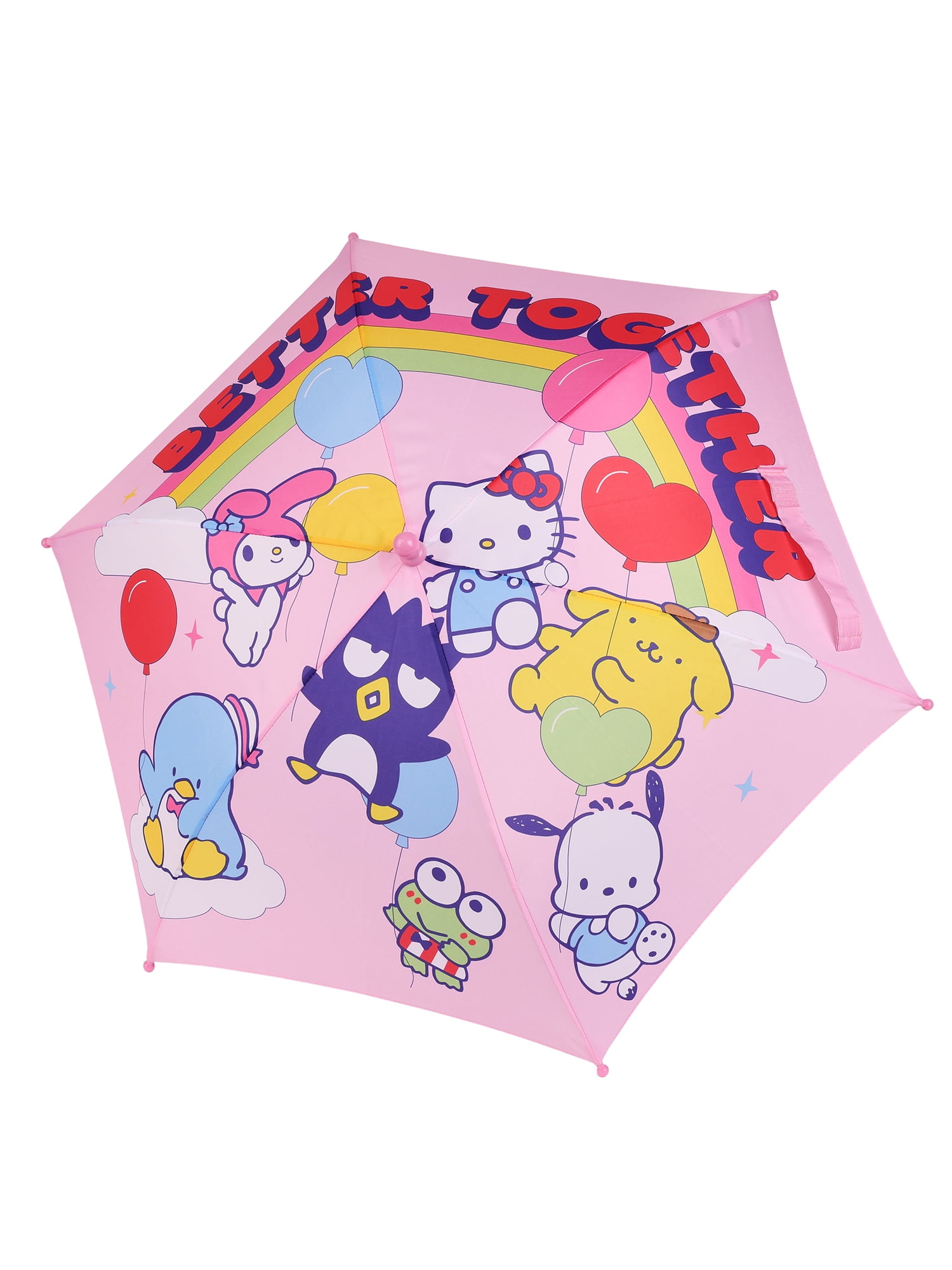 Hello Kitty and Friends 6-Panel Stick Umbrella with Auto Open Button