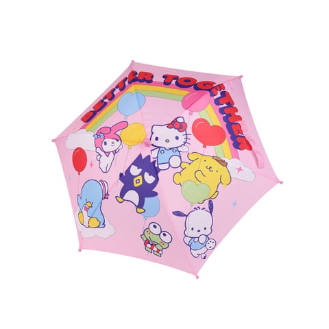Hello Kitty and Friends 6-Panel Stick Umbrella with Auto Open Button