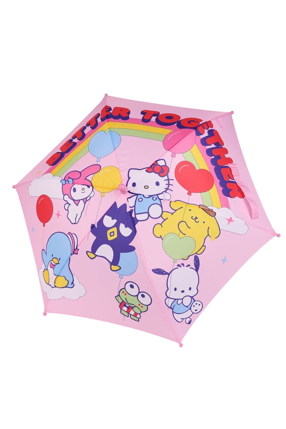 Hello Kitty and Friends 6-Panel Stick Umbrella with Auto Open Button