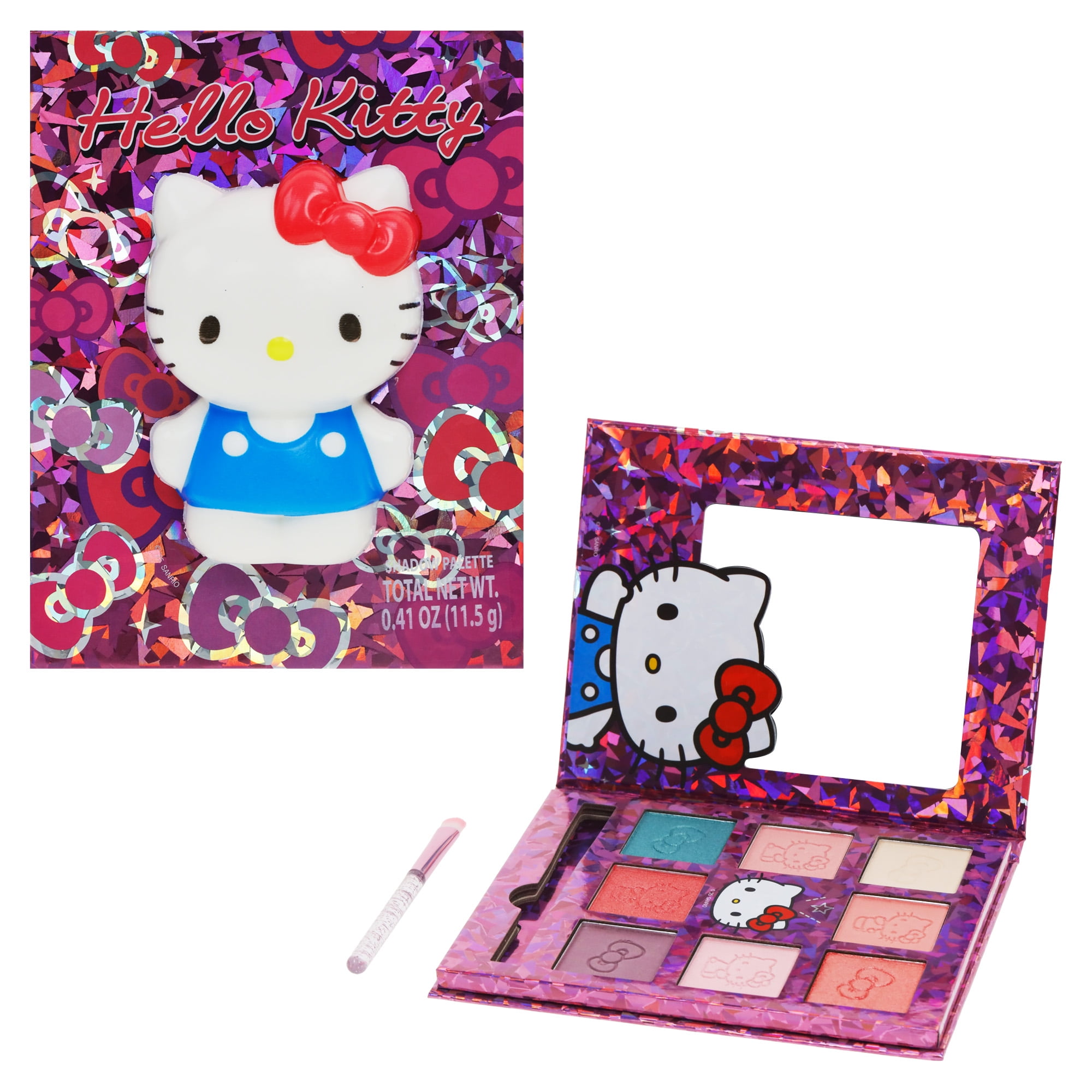 Hello Kitty 8-Well Eyeshadow Palette with Brush and Squishy Character
