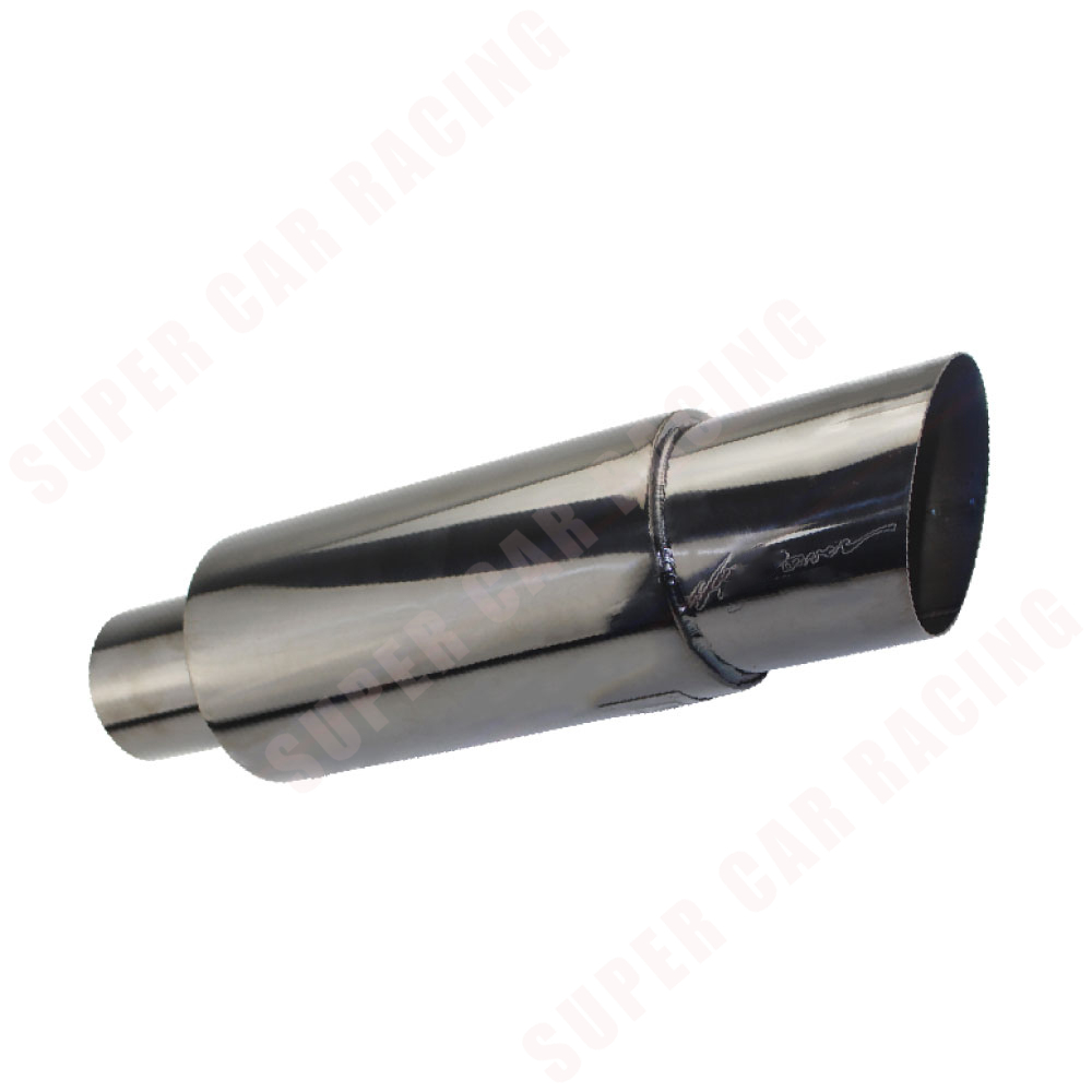 HKTitanium 51mm Car Exhaust Pipe Mufflers Tail Universal High