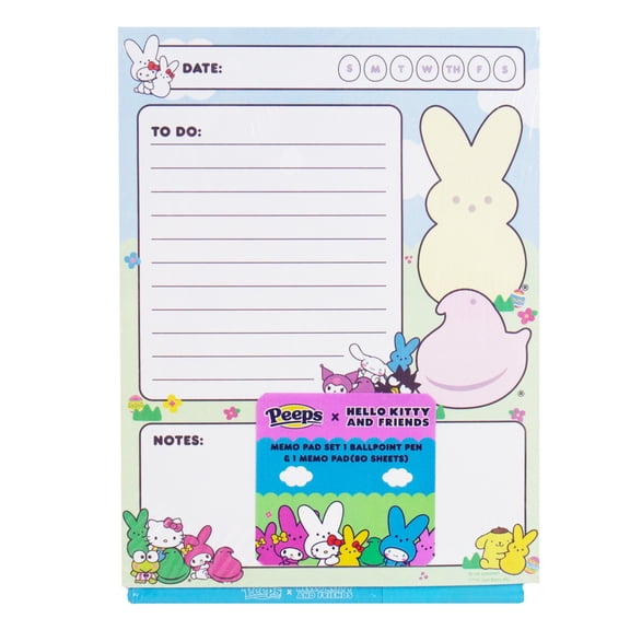 Peeps x Hello Kitty And Friends Memo Pad Set