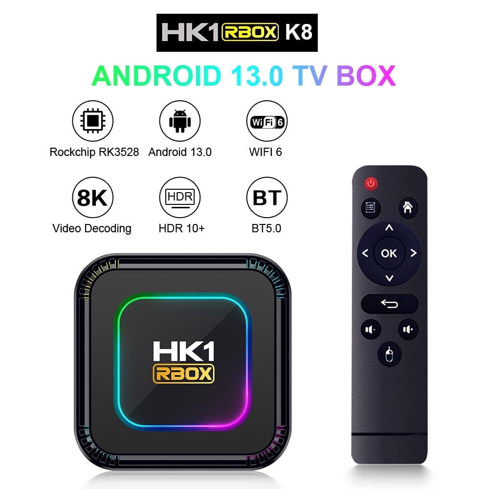 HK1 RBOX K8 Android TV Box, RK3528 Octa-Core, 2GB RAM 16GB ROM, Android ...