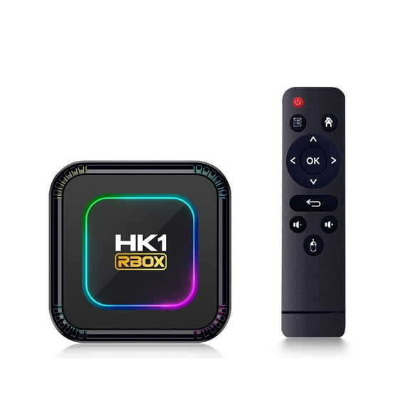 HK1 RBOX K8 Android TV Box, RK3528 Octa-Core, 4GB RAM 32GB ROM, Android 13, Wi-Fi 6, BT5.2, 8K Ultra HD, HDR10+, IR Remote Control