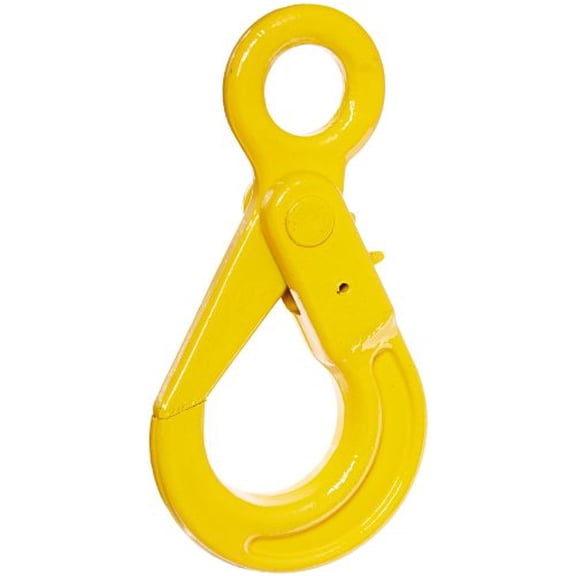 HK47400822-IW Grade 80 Drop Forged Steel Eye Self-Locking Hook, Painted Finish, 3/8" Trade, 7100 lbs Working Load Limit$$Tools & Hardware Other