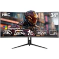 thumbnail image 1 of HKC CG345UK 34" Curved VA Gaming Monitor UltraWide 3440×1440 240Hz 1ms DIC HDR400 95% DCI-P3 Adjustable HAS DP+HDMI 2.1, 1 of 17