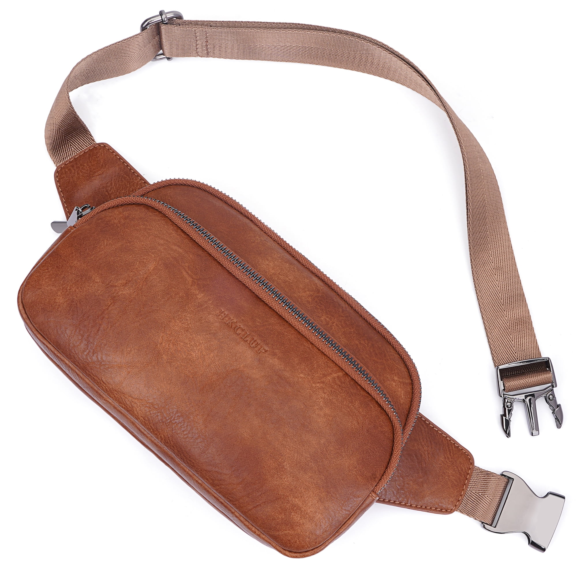 HKCLUF Belt Bag for Women Vegan Leather Mini Belt Bag With