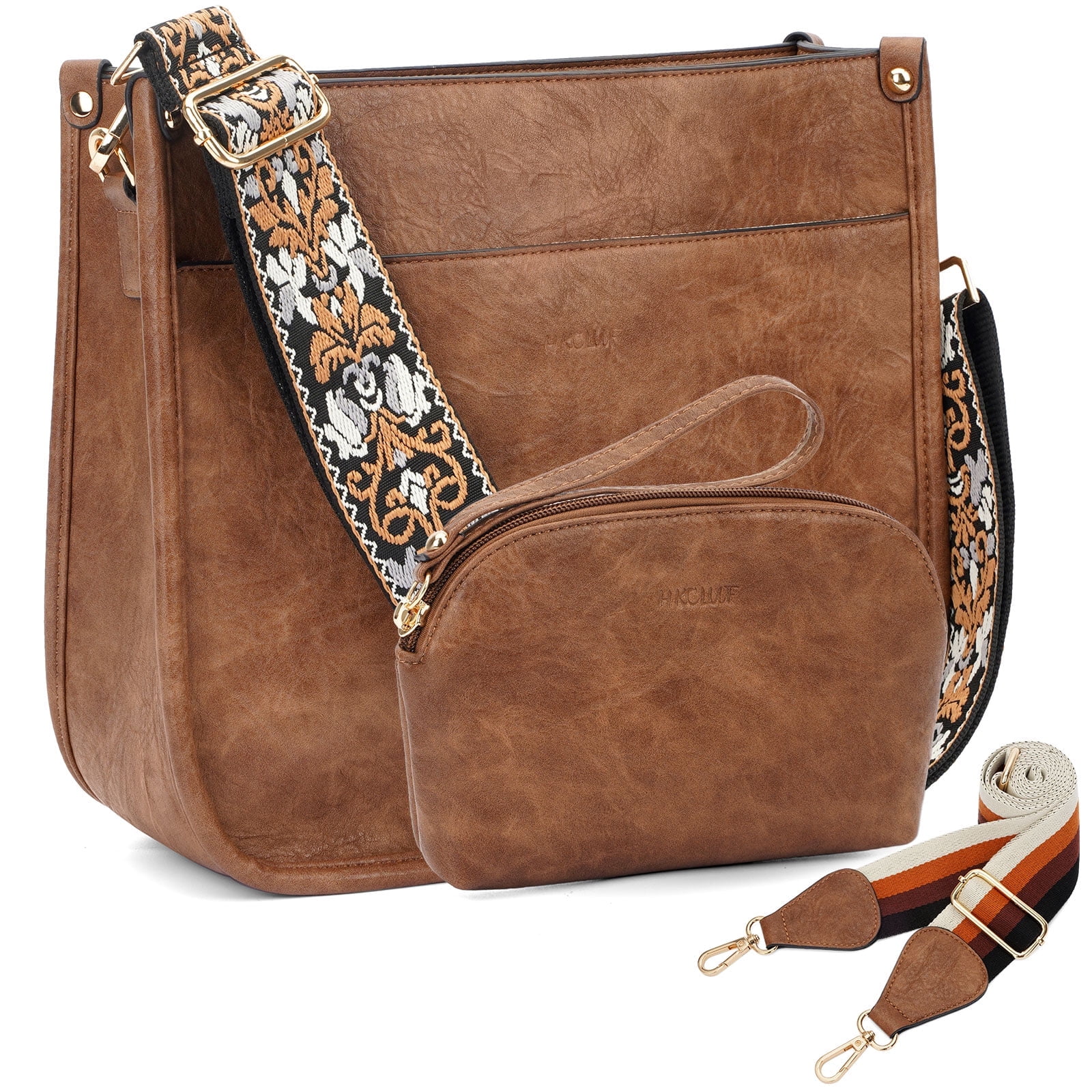 HKCLUF Crossbody Bags for Women Designer Leather Hobo HKCLUF Crossbody Bags for Women Designer Leather Hobo