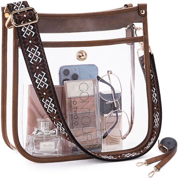 HKCLUF Crossbody Bags for Women Trendy Vegan Leather Hobo Handbags With 2PCS Adjustable Guitar Strap Shoulder Bucket Bags