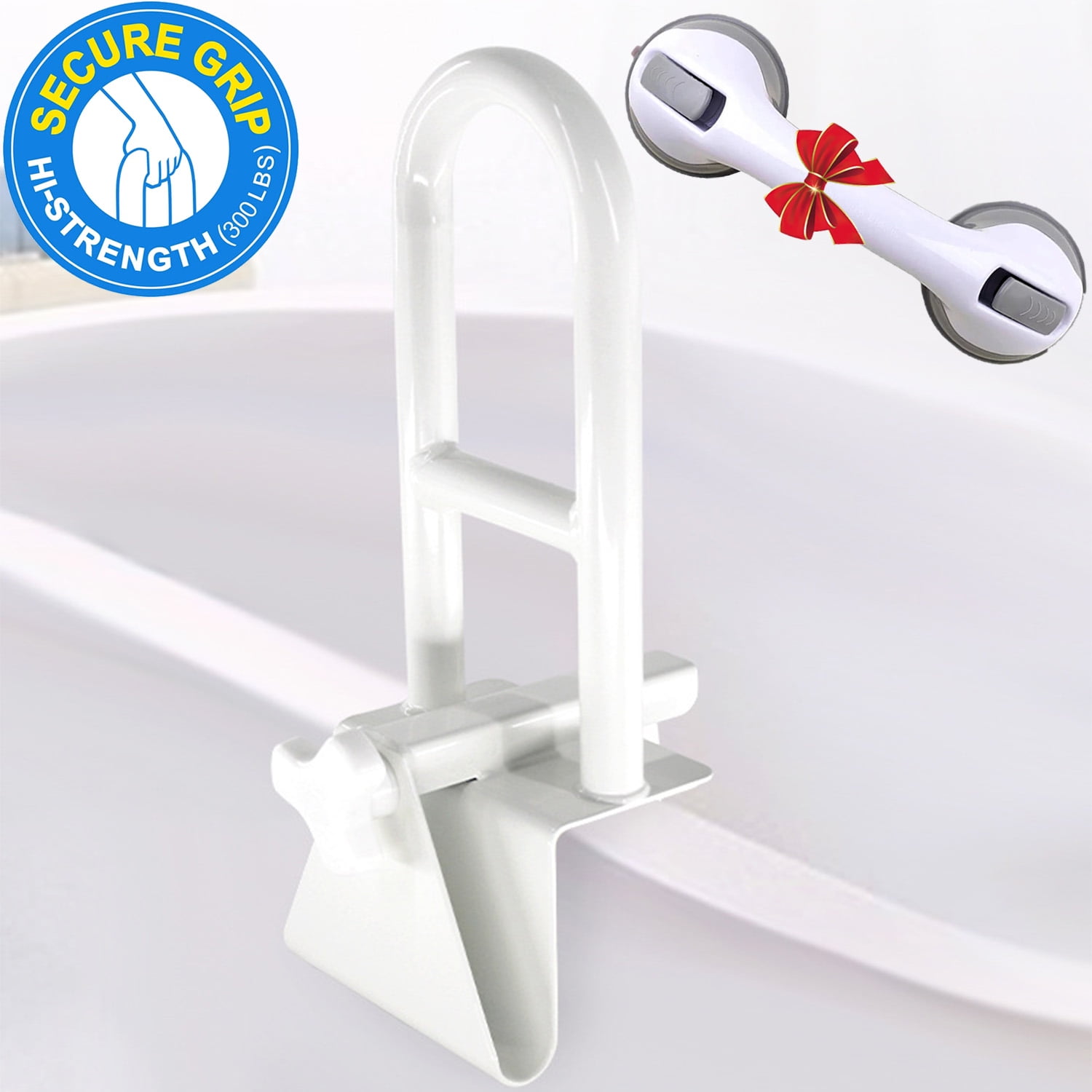 HKEEY Adjustable Bathtub Grab BarBathroom Bathtub Safety Rail with
