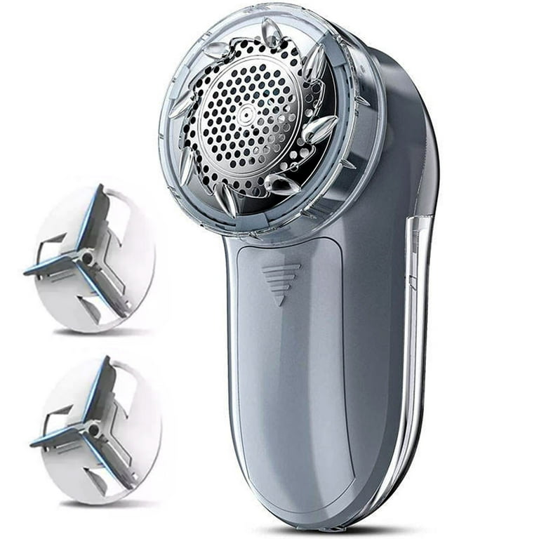 Fabric Shaver Electric Lint Remover Rechargeable Fuzz Lint Shaver with  3-Leaf Stainless Steel Blades, Professional Sweater Shaver Lint Fuzz Pill