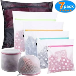 syhskhy 3-Pack Mesh Laundry Bags for Washing Machine - Ideal for Delicates, Lingerie, Bras, and Shoes - Durable, Breathable, and Zippered Wash Bag for