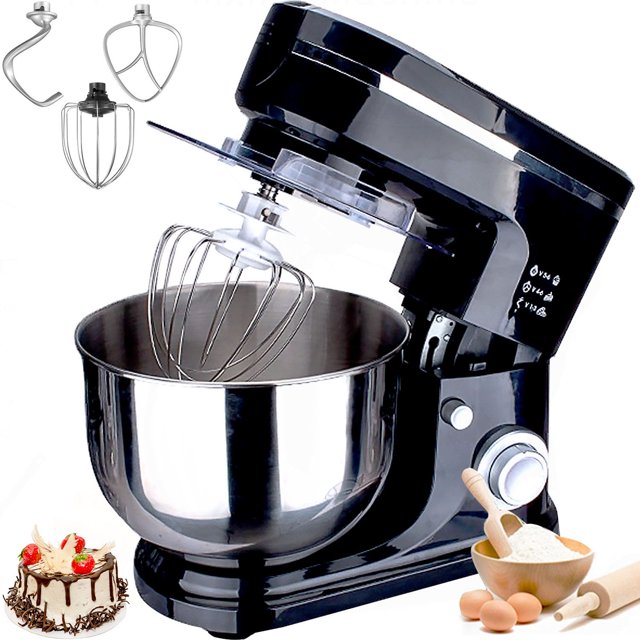 HKEEY Stand Mixer，5.5 Quart Stainless Steel Bowl, Food Mixer, Kitchen