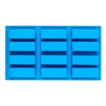 HKEJIAOI 12-Cavity Silicone Chocolate Bar Mold,11.6"x6.7" Rectangular Baking Mold for Candy, Protein Bars, Ice Cubes, Cake Decor, Dishwasher Safe
