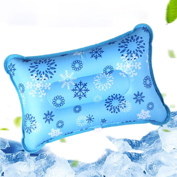 HKEJIAOI 21.65x13.78in Premium Ice Gel Cooling Pillow for Adults, Reusable PVC Cooling Pad with Ergonomic Design for Office, Travel & Home, Leak-Proof & Durable Support