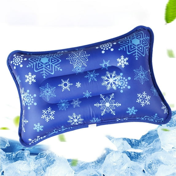 HKEJIAOI 21.65x13.78in Premium Ice Gel Cooling Pillow for Adults, Reusable PVC Cooling Pad with Ergonomic Design for Office, Travel & Home, Leak-Proof & Durable Support