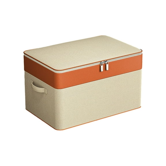 HKEJIAOI 22*14*13In Double Layer Oxford Storage Bag with Zipper, Heavy Duty Clothes Organizer for Blankets, Comforters, and Seasonal Clothing, Portable Wardrobe Storage