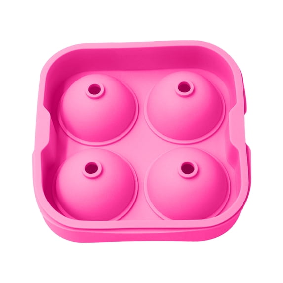 HKEJIAOI 3.93Inch Spherical Ice Ball Molds, Round Ice Maker Tray for Whiskey Cocktail, BPA Free Stackable Trays, Leakproof Lid for Easy Home & Bar Use