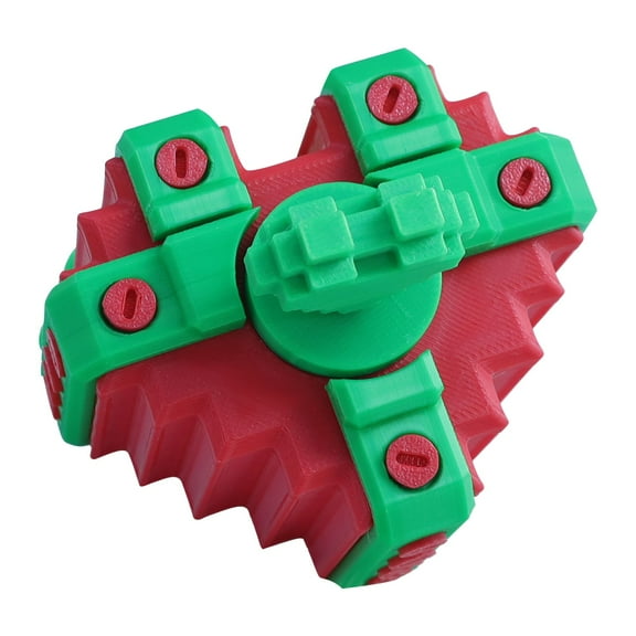 HKEJIAOI 3D Printing Annoying Gift Box with Hidden Key Puzzle, Sturdy Plastic Holiday Ornament Storage Box for Gifts Fun Unwrapping Experience