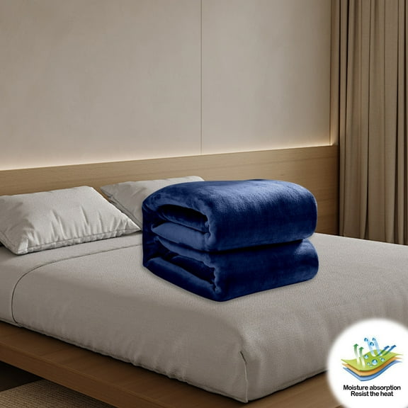 HKEJIAOI 59.05x39.37Inches Solid Color Flannel Quilt, Super Soft Lightweight Warm Blanket for All Seasons Air Conditioner Nap Couch Bed