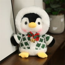 HKEJIAOI 8.66Inch Christmas Penguin Plush Stuffed Animal Toy Cute Doll, Holiday Gift for Kids Xmas Stocking Stuffers Decor