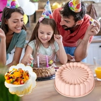 HKEJIAOI 8" Multi-Functional Round Cake Pan for Baking, Easy Release Non-Stick Surface, Durable Oven-Safe Bakeware for Pastries & Desserts