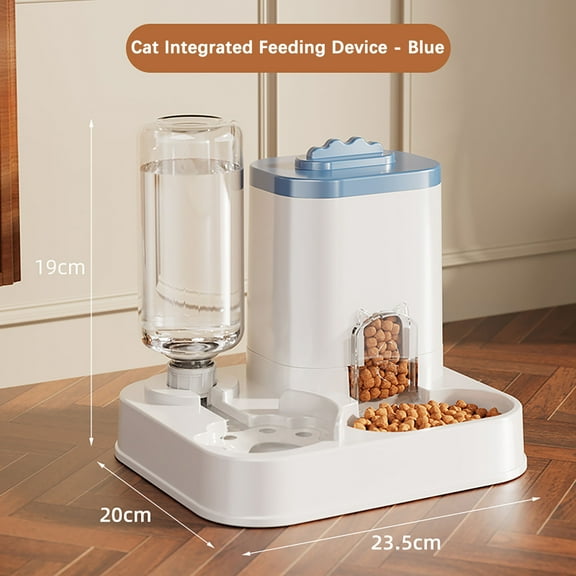 HKEJIAOI Automatic Pet Feeder and Water Dispenser Combo with 1-10L Capacity, Leak-Proof Design, Easy Clean Food Basin for Cats & Dogs
