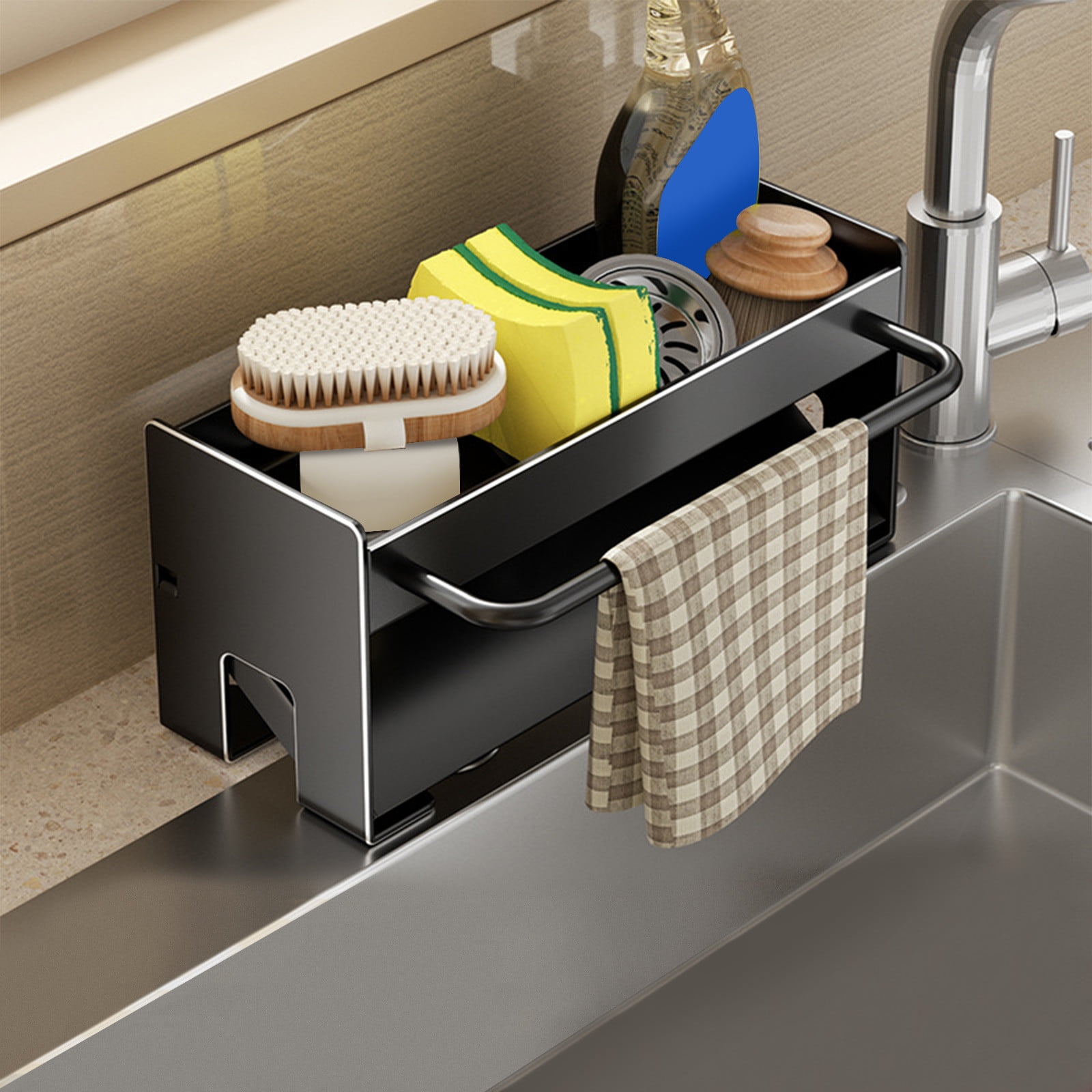 HKEJIAOI Bathroom Organizers and Storage Kitchen Sink Organizer Sponge