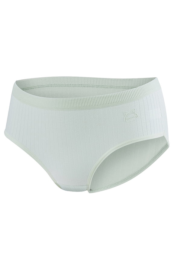 Briefs for Women Soft Comfortable Cotton Underwear Seamless Mid Waist Solid Dance Sports Panties