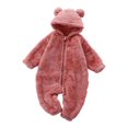 thumbnail image 1 of Lopecy-Sta Casual Rompers for Newborn Baby Jumpsuit Hooded Fleece Zip Up Rompers Long Sleeve Onesies Outwear Outfits, 1 of 7