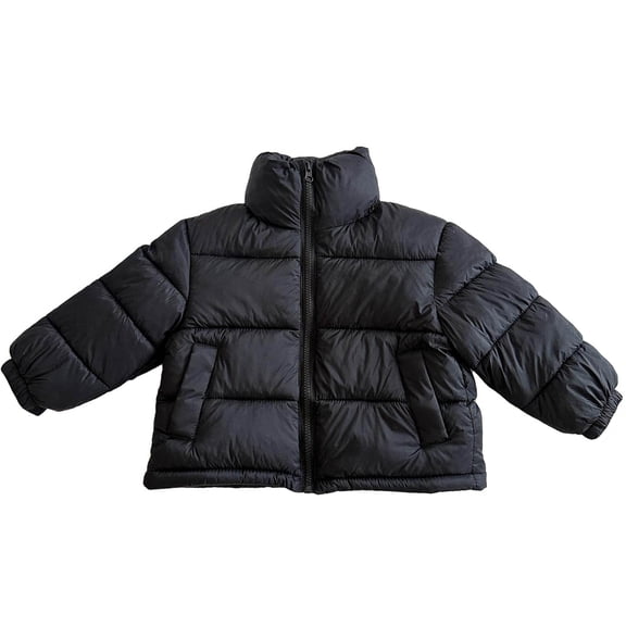 Lopecy-Sta Children's Puffer Jacket Lightweight Long-Sleeve Full-Zip Water-Resistant Packable Puffer Jacket Casual Children's Down Jacket