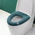 thumbnail image 1 of HKEJIAOI Extra Thick Washable Toilet Seat Cushion Cover, Soft Warm Knitted Toilet Lid Mat, Durable Household Bathroom Toilet Cover for Year-Round Comfort, 1 of 4
